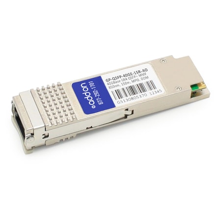 Add-On Addon Force10 Networks Gp-Qsfp-40Ge-1Sr Compatible Taa Compliant GP-QSFP-40GE-1SR-AO